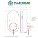 Терморегулятор в розетку для обогревателя/бойлера/кондиционера FUJIHOME FHW-850B программируемый с WiFi, работает с  Алисой