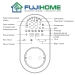 Терморегулятор в розетку для обогревателя/бойлера/кондиционера FUJIHOME FHW-850W программируемый с WiFi, работает с  Алисой