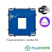 Модуль-механизм для сенсорного выключателя с WiFi FUJIHOME B-6WF101N, одноклавишный (1 кнопка), подключение с N (нулём)