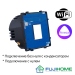 Модуль-механизм для сенсорного выключателя с WiFi FUJIHOME B-6WF101L, одноклавишный (1 кнопка), без нуля и с нулём, работает с Алиса