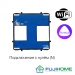 Модуль-механизм для сенсорного выключателя с WiFi FUJIHOME B-6WF201N, двухклавишный (2 кнопки), подключение с N (нулём)