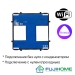 Модуль-механизм для сенсорного выключателя с WiFi FUJIHOME B-6WF201L, двухклавишный (2 кнопки), без нуля и с нулём, работает с Алиса