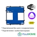 Модуль-механизм для сенсорного выключателя с WiFi FUJIHOME B-6WF201L, двухклавишный (2 кнопки), без нуля и с нулём, работает с Алиса