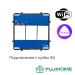 Модуль-механизм для сенсорного выключателя с WiFi FUJIHOME B-6WF301N, трехклавишный (3 кнопки), подключение с N (нулём)